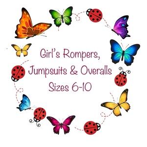 Girls Rompers, Overalls & Jumpsuits.